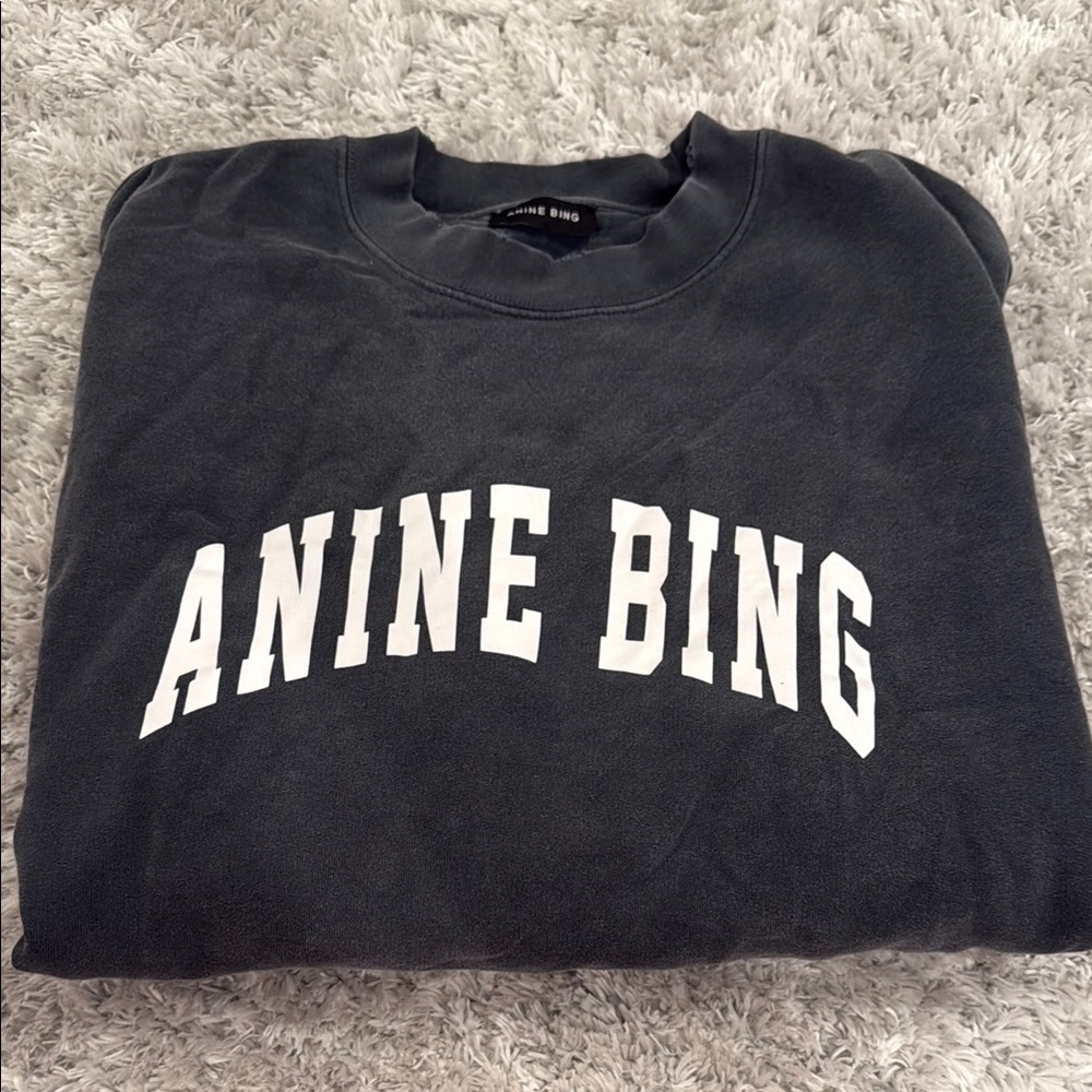 Anine Bing Grey Sweatshirt Size M
